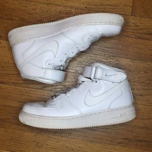 Nike Air Force 1 White High Top Sneakers - Men’s